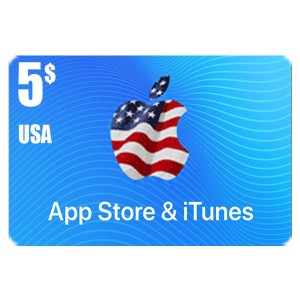 بطاقة أيتونز 5 دولار للستور الأمريكي