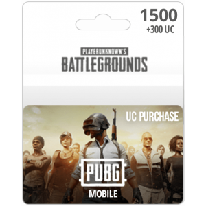بطاقة ببجي 1500UC + 300UC