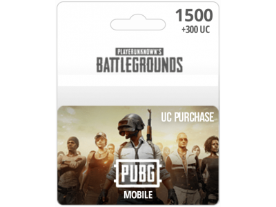 بطاقة ببجي 1500UC + 300UC بطاقة ببجي 1500UC + 300UC