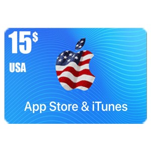 بطاقة أيتونز 15 دولار للستور الأمريكي