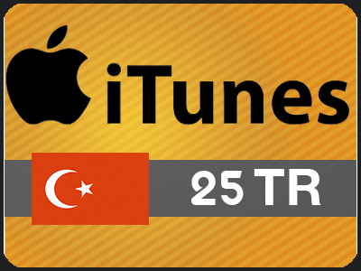 بطاقة ايتونز 25 ليره تركيه