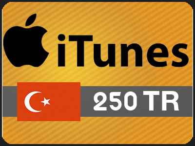 بطاقة ايتونز 250 ليره تركيه