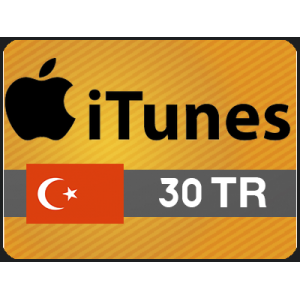بطاقة ايتونز 30 ليره تركيه