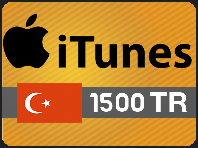 بطاقة ايتونز 1500 ليره تركيه