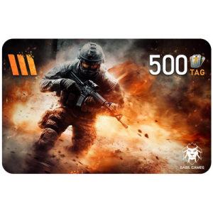 بطاقة هدايا نداء الحرب3 (500 رمز) بطاقة هدايا نداء الحرب3 (500 رمز)